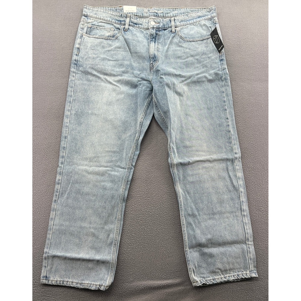 Original Use Jeans Mens Straight Leg Light Wash Denim 42x30 New